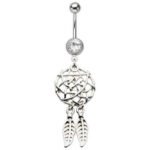 Woven Dream Catcher Belly Piercing