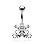 Clear Frog Belly Ring