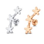 16g Cartilage Earrings Cartilage Studs Flower