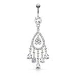 Tear Drop Chandelier Belly Ring