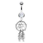 Dream Catcher Belly Button Ring