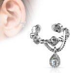 Gem Dangle Ear Cuff