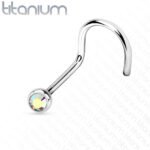 Iridescent Titanium Nose Screw