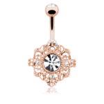 Rose Gold Spiritual Mandala Belly Ring