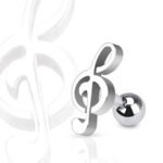 Treble Clef Cartilage Ring