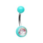 Acrylic Unicorn Belly Ring