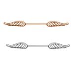 14G Nipple Rings Straight Barbells Surgical Steel Nipplerings Piercing Jewelry 16mm