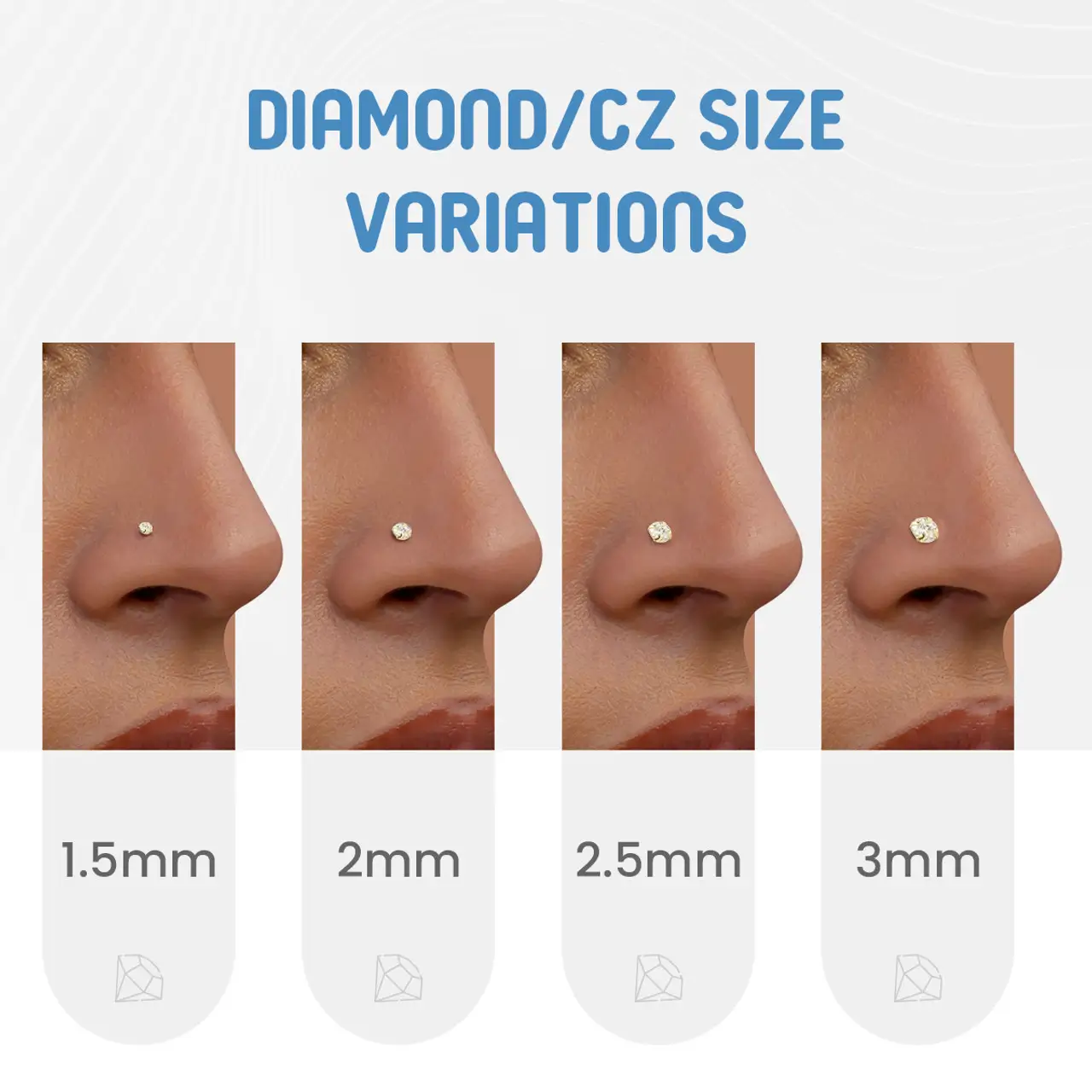 What Diamond Gauge Sizes Should I Get for My Piercing? - The Body Rings